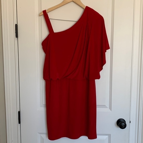 Ronni Nicole Women’s One Shoulder Dress Red 6 - Picture 1 of 6